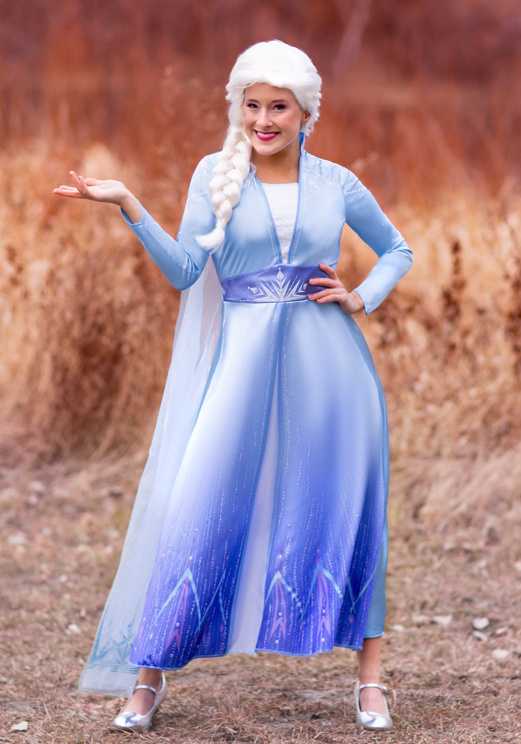 Princess Elsa Disney Frozen Platinum Blond Braided Costume Wig Dress Up SZ 4+ 
