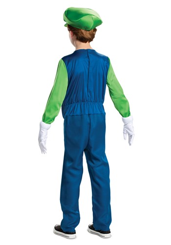 The Super Mario Brothers Boys Luigi Deluxe Costume