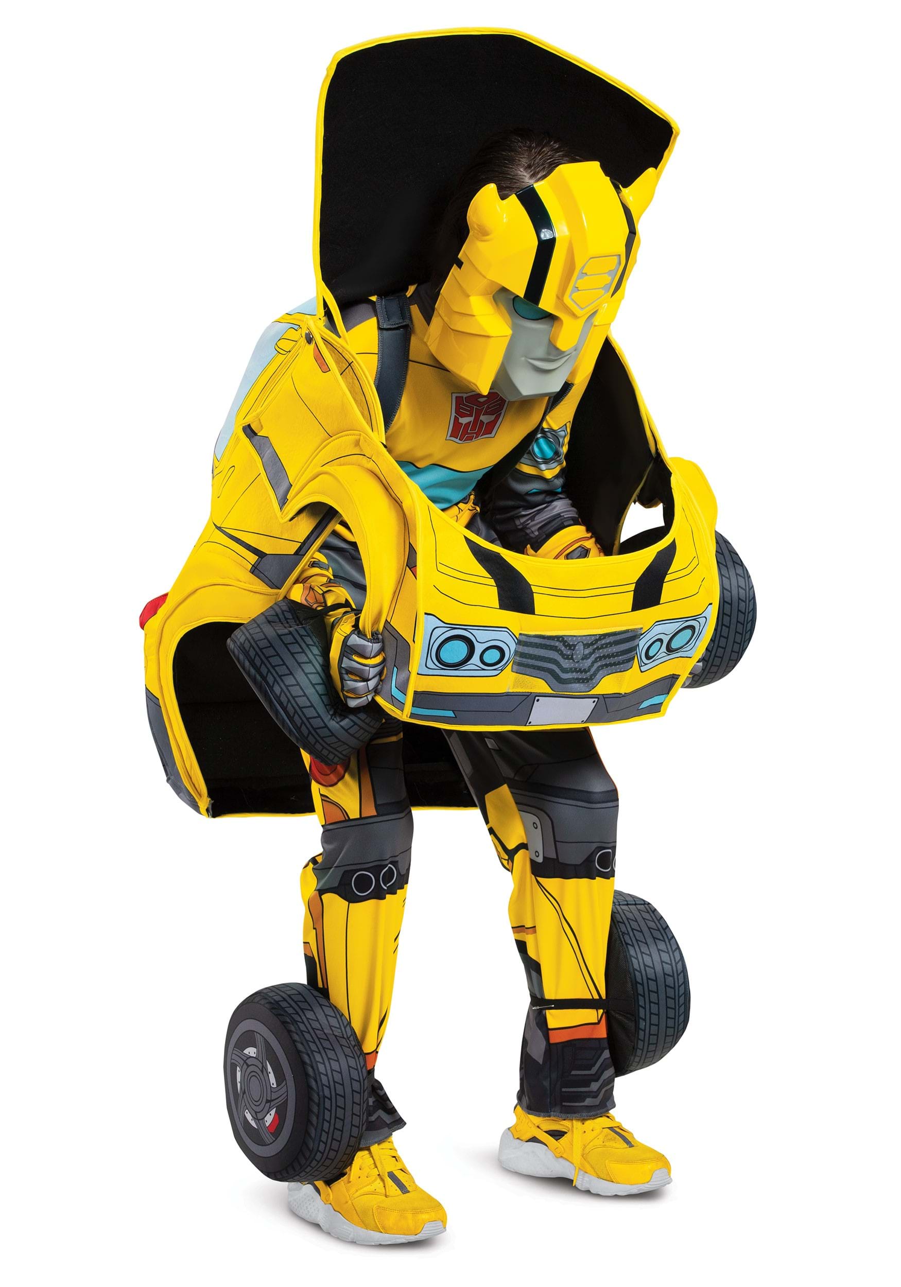Details about   Boy's Transformers Bumblebee Halloween Costume 2 PC Set Size Large 10-12 