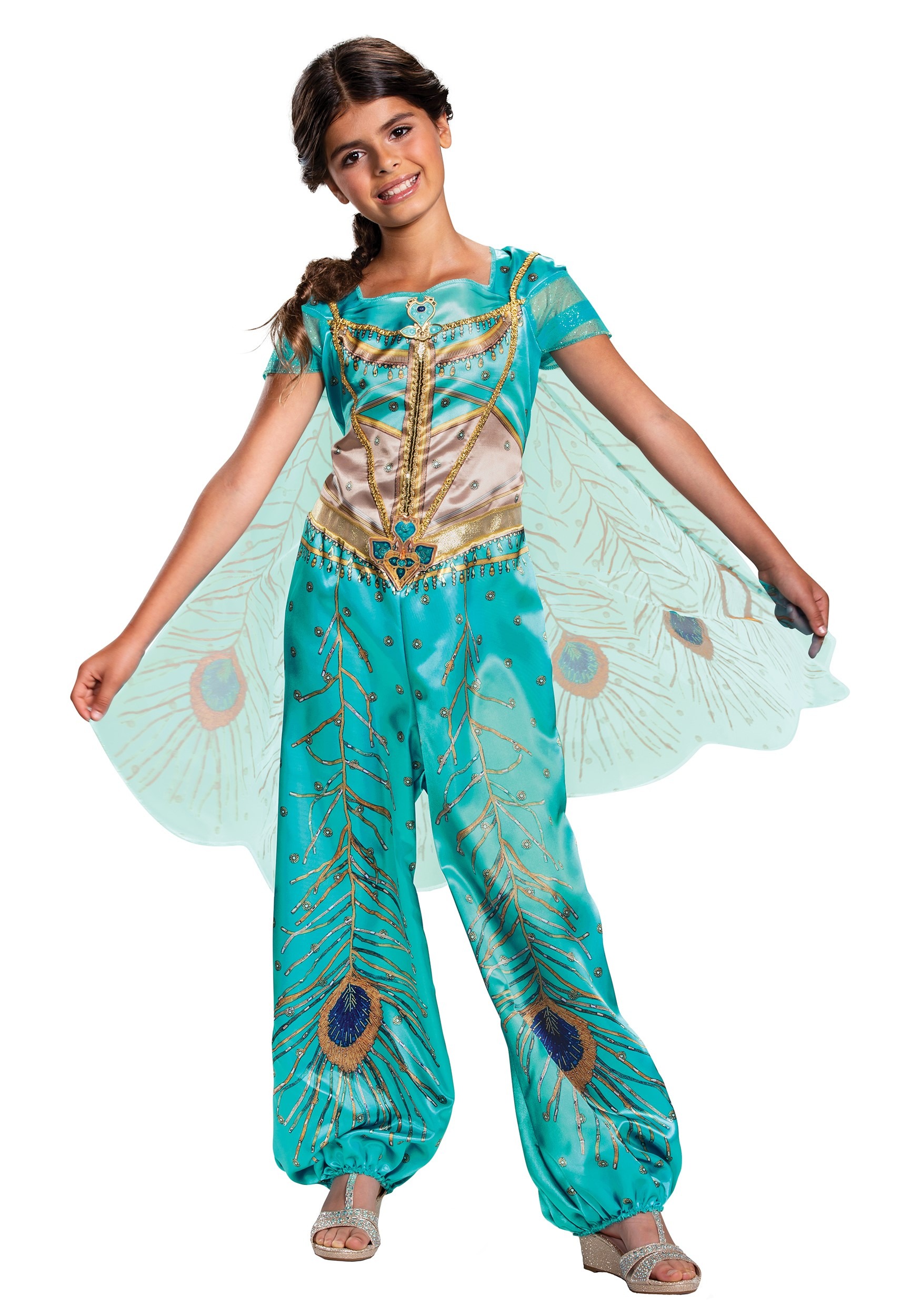 Aladdin Live Action Girls Jasmine Classic Costume Multicolor