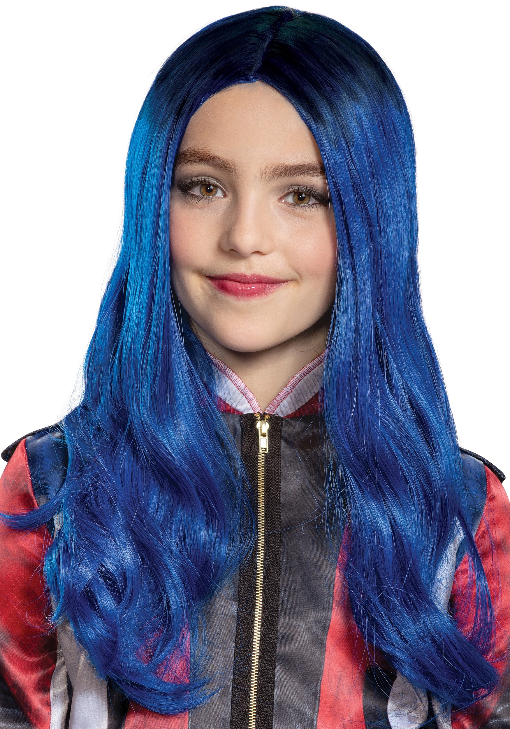 blue girls wig