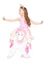 Girl's Unicorn Ride Along Costume Alt 1