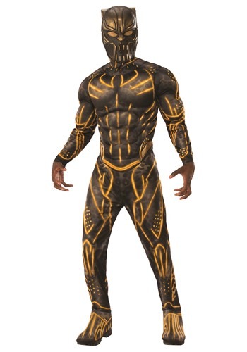 Deluxe Black Panther Killmonger Adult Battle Suit Costume