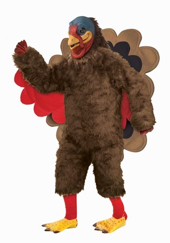Adult Deluxe Plush Turkey Mascot Costume