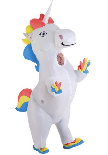 Adult Inflatable Prancing Unicorn Costume