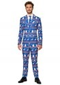 Suitmeister Christmas Blue Nordic Men's Suit