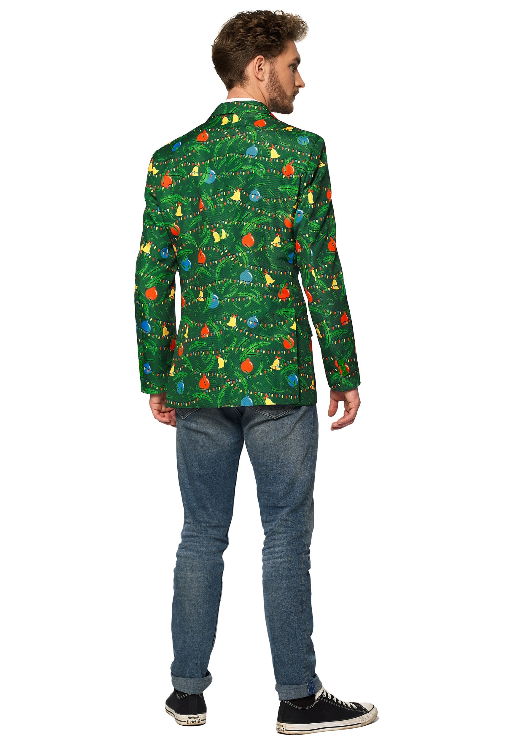 SuitMeister Christmas Green Tree Light Up Blazer para hombres Multicolor Colombia