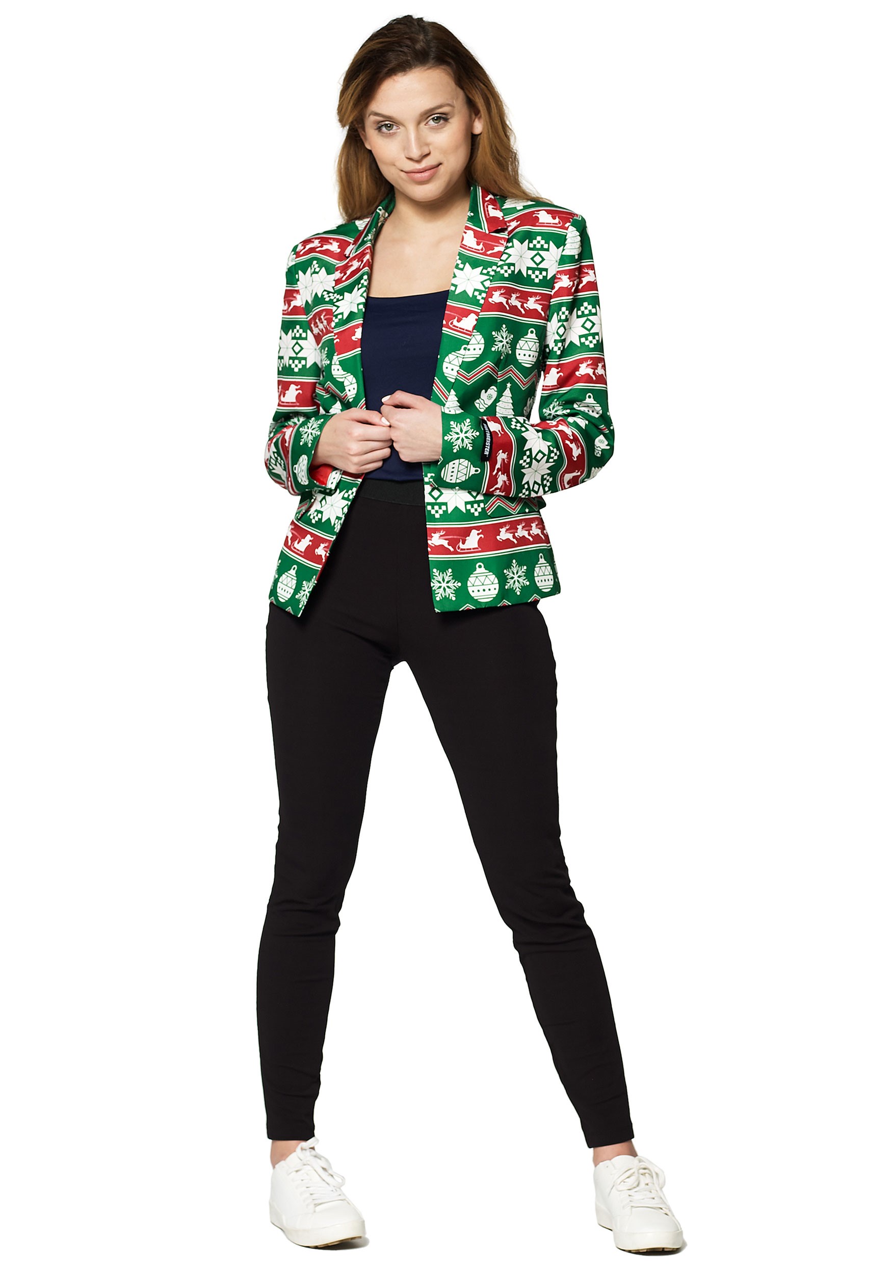 SuitMeister Christmas Blazer de mujer verde nórdica Multicolor Colombia