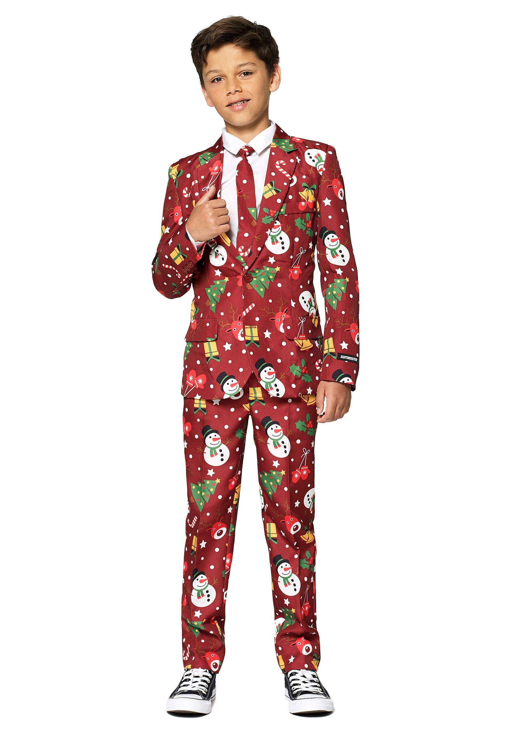 Boys 4-16 Suitmeister Green Tree Christmas Light-Up Suit | medicproapp.com