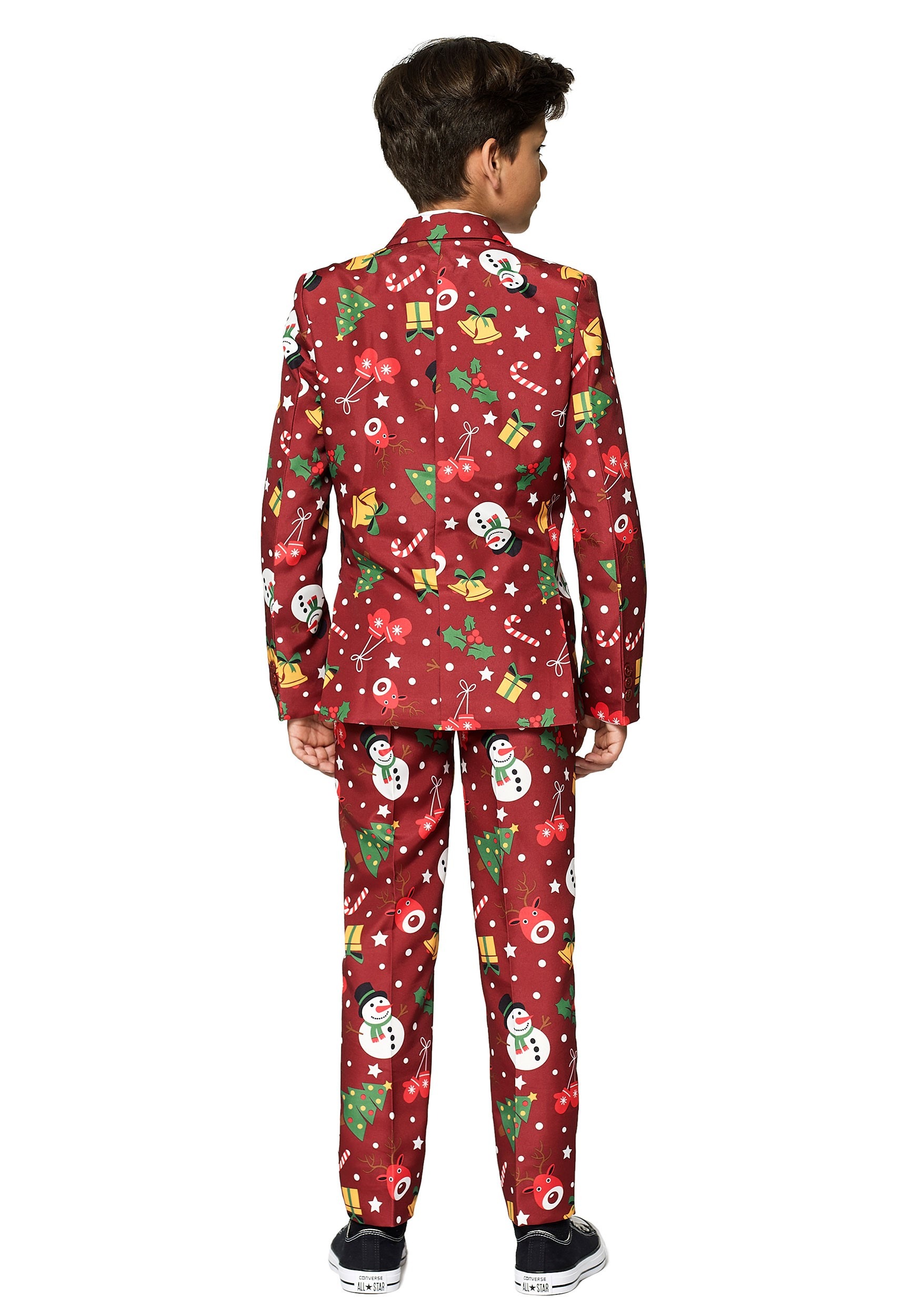 Mens Christmas Suitmeister Suit Xmas Party Festive Funny Fancy Dress Light Up
