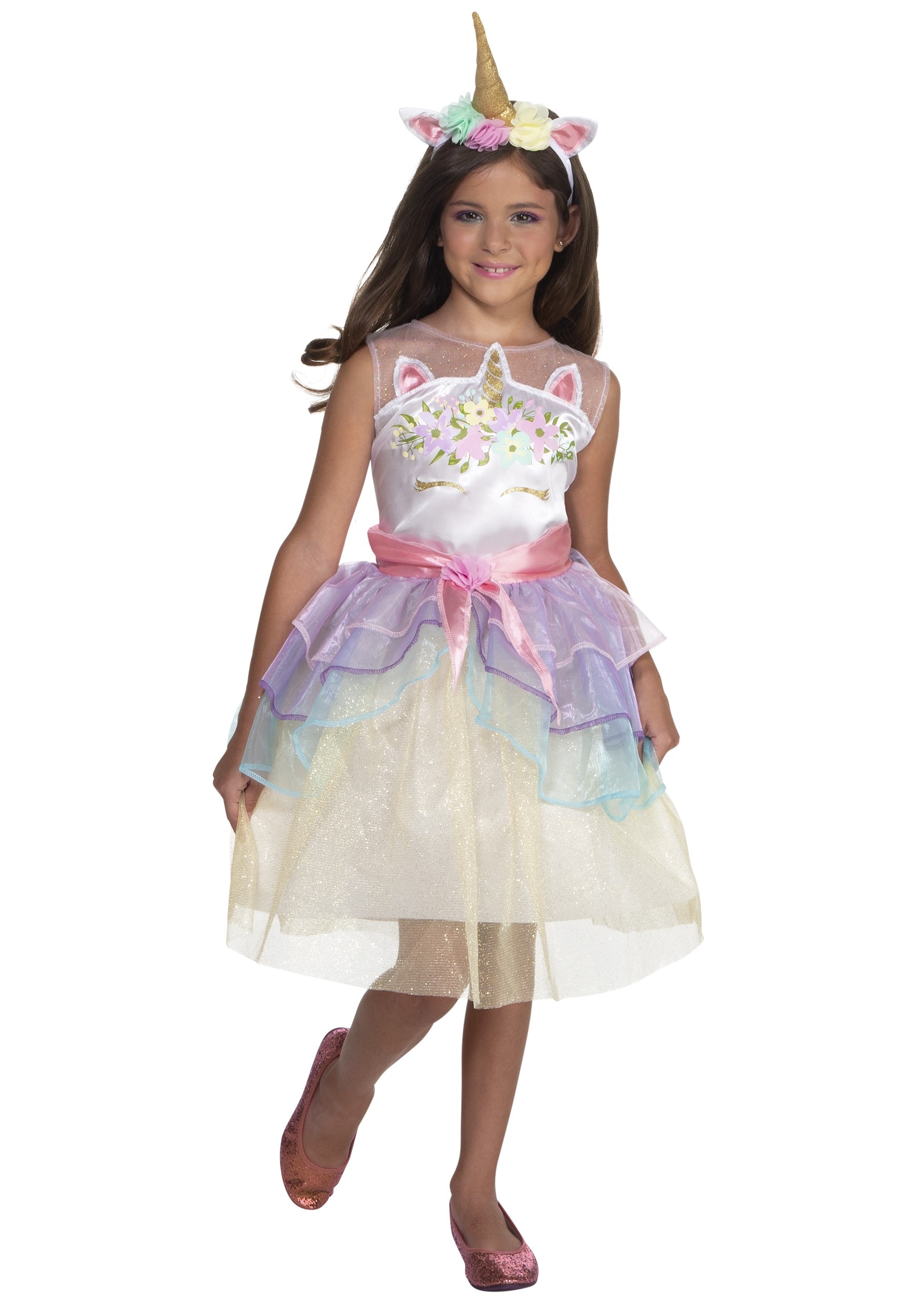 Disfraz de vestido de unicornio para niños Multicolor