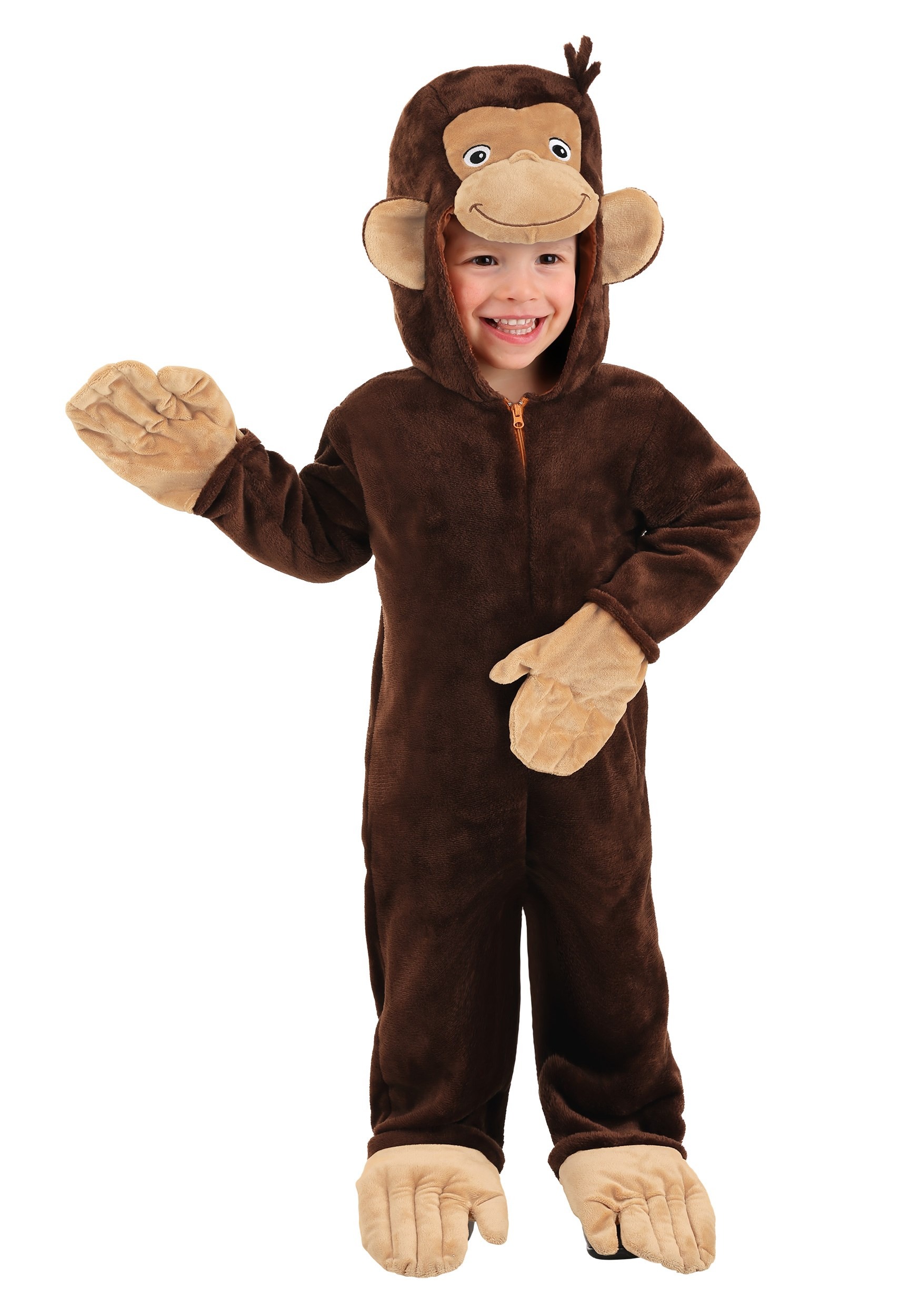 Toddler Curious George Costume  Curious george costume, Halloween costumes  for kids, Toddler boy costumes