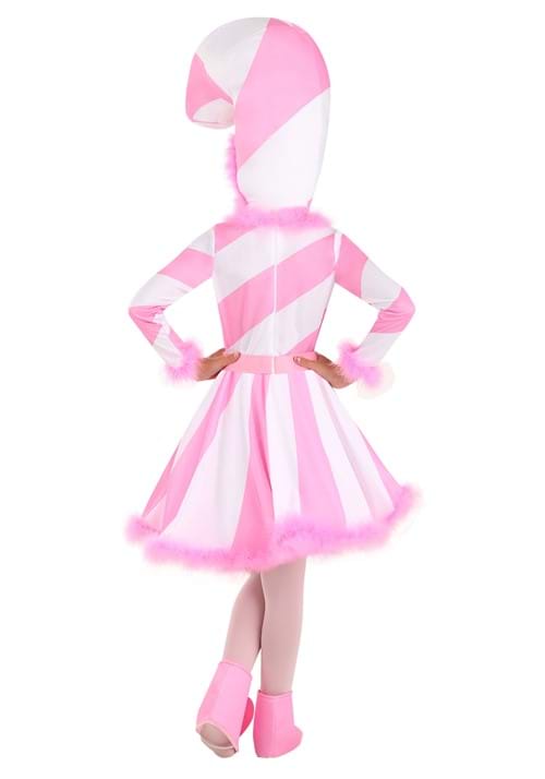 Girl's Pink Candy Cane Dress Costume