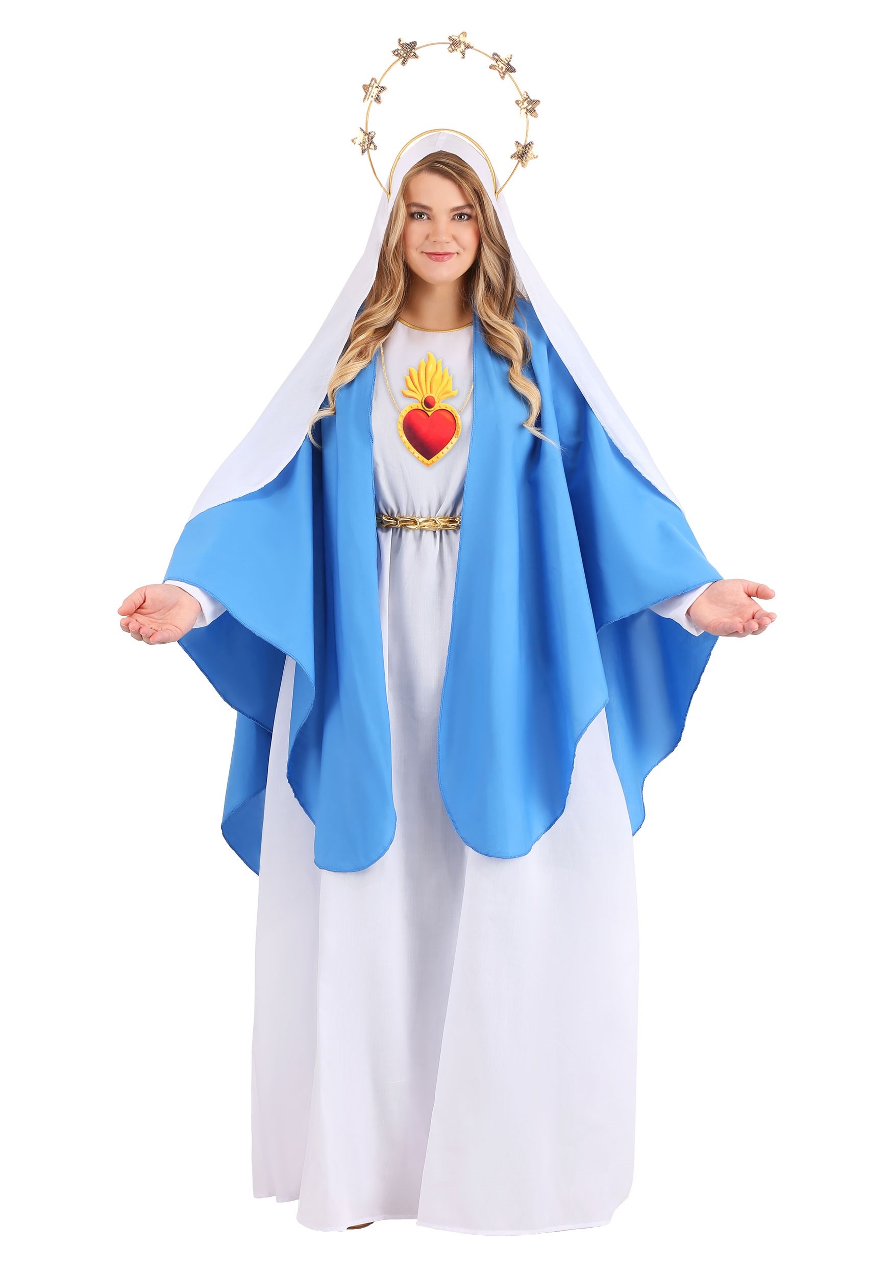 Plus Size Nativity Mary Costume for Women