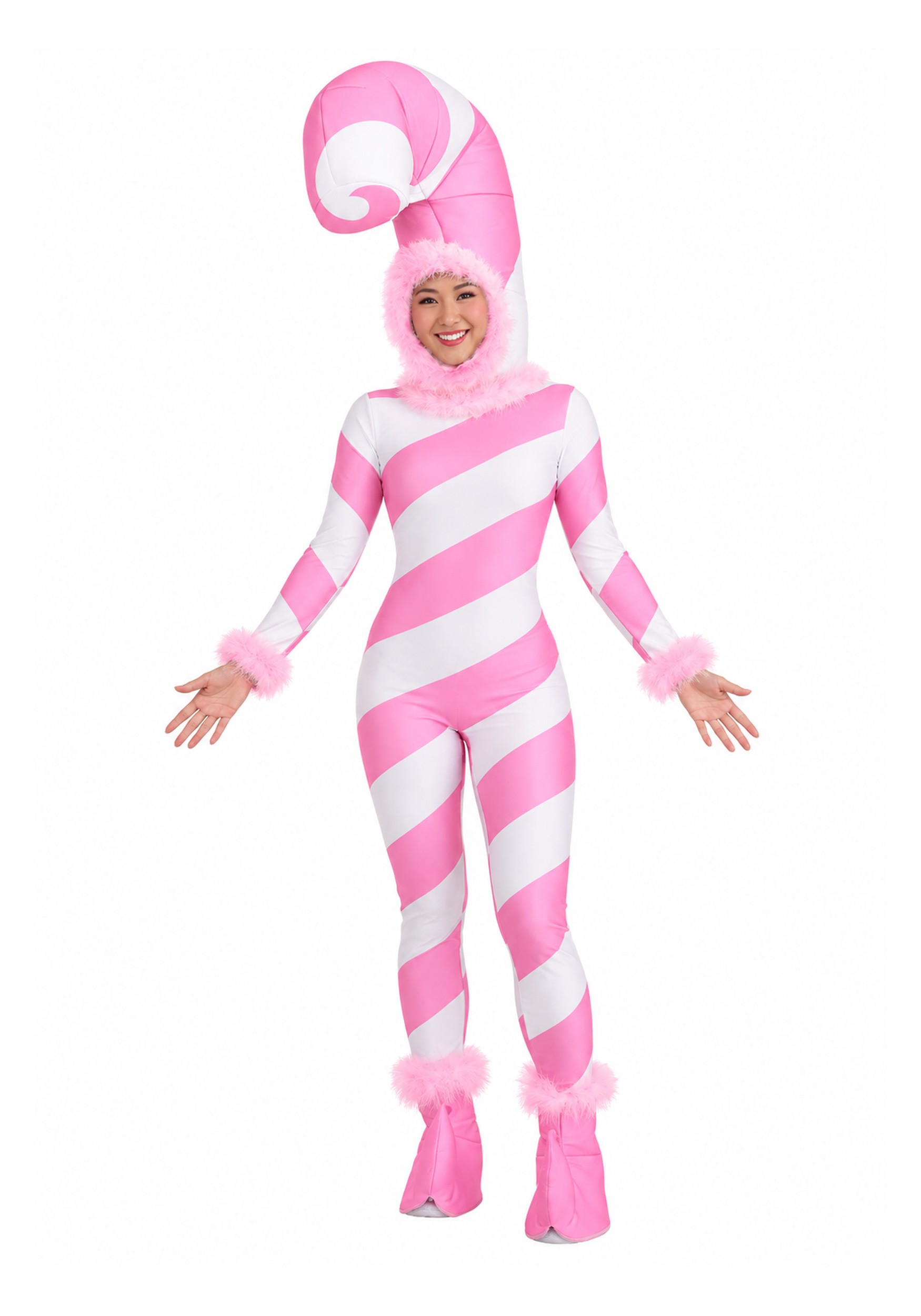 Pink Candy Cane Costume for Women