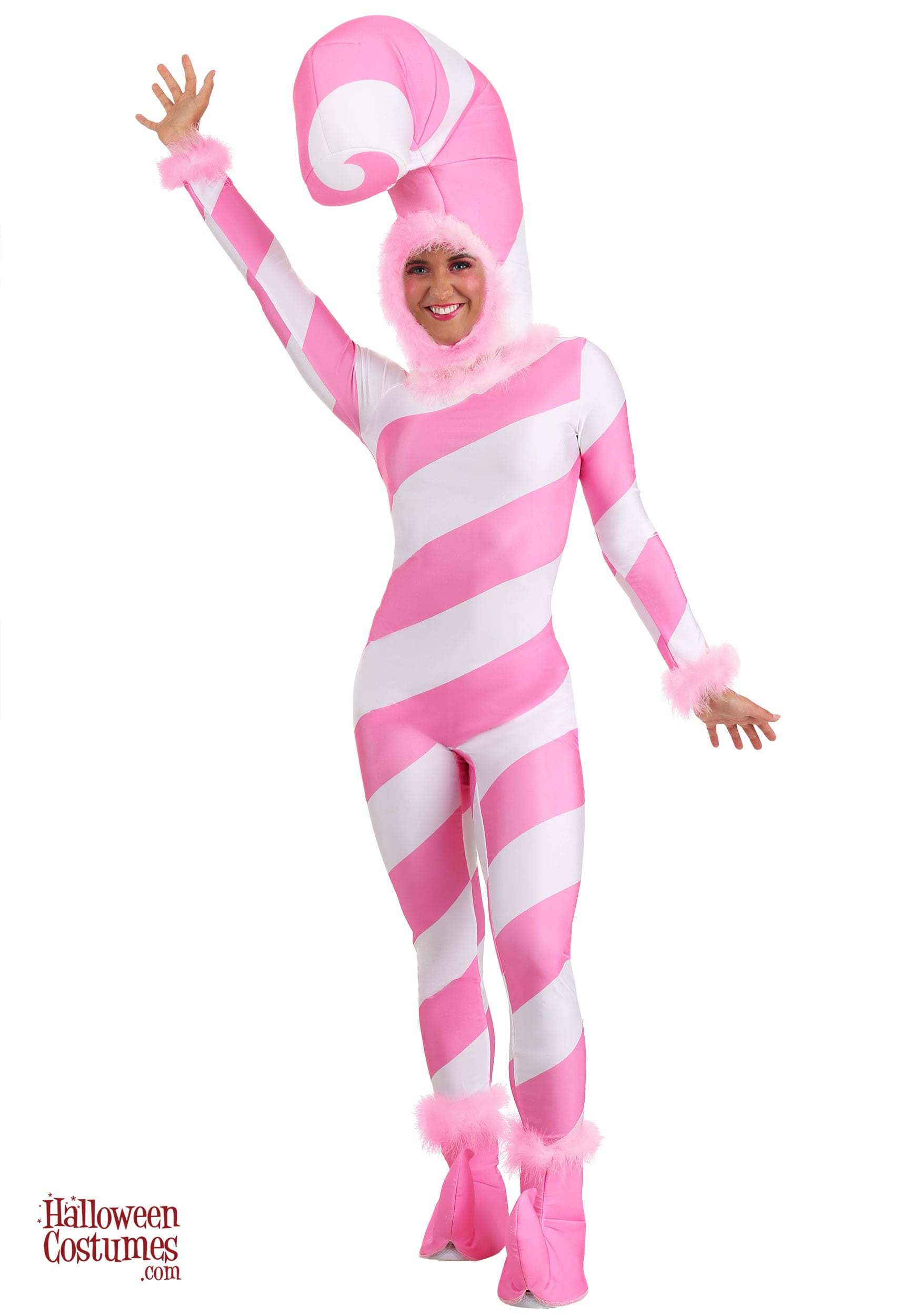 Pink Candy Cane Costume for Women