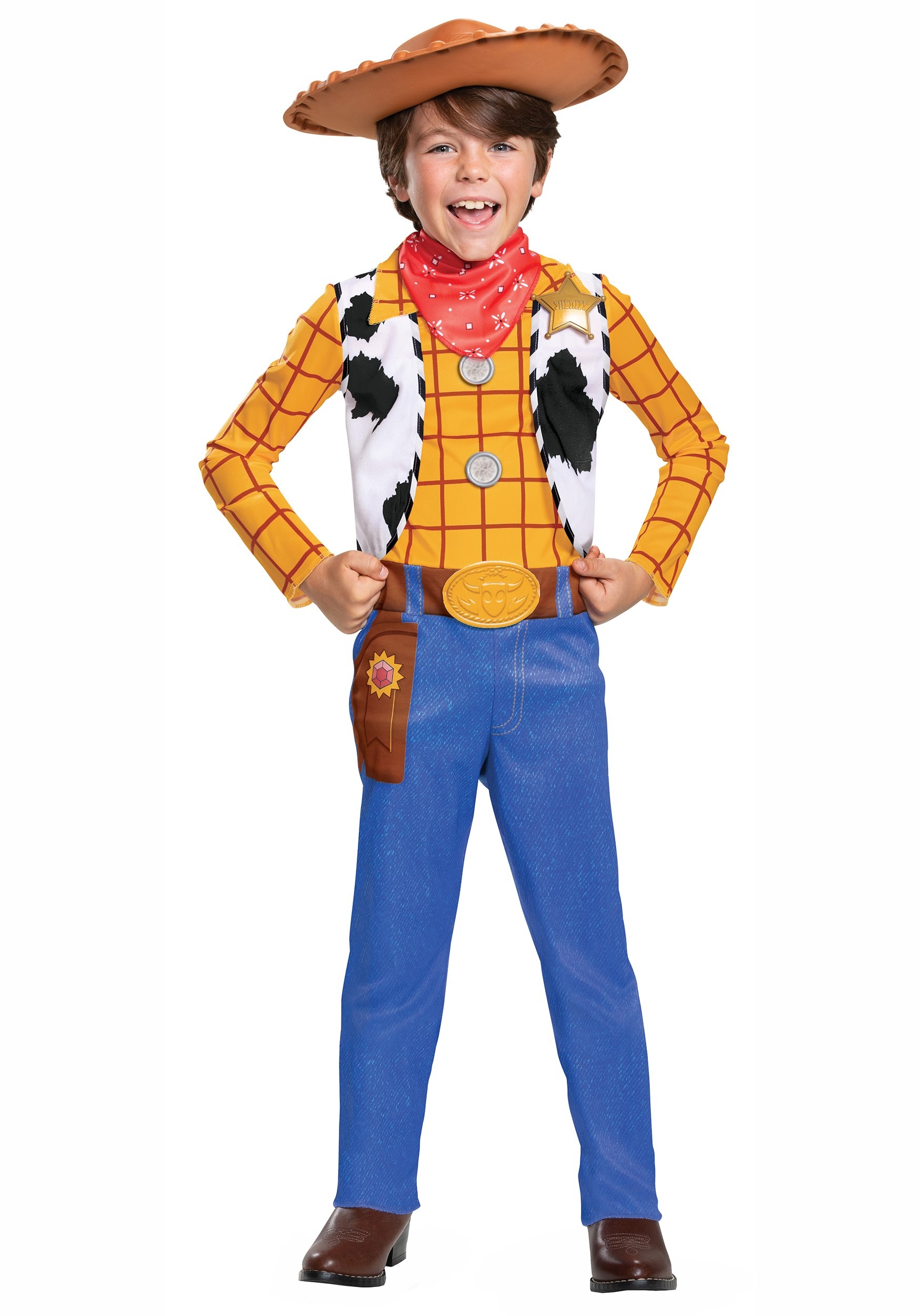 Boys Kids Childs Woody Toy Story Billy Cowboy Fancy Dress Costume Outfit Hat Gun 