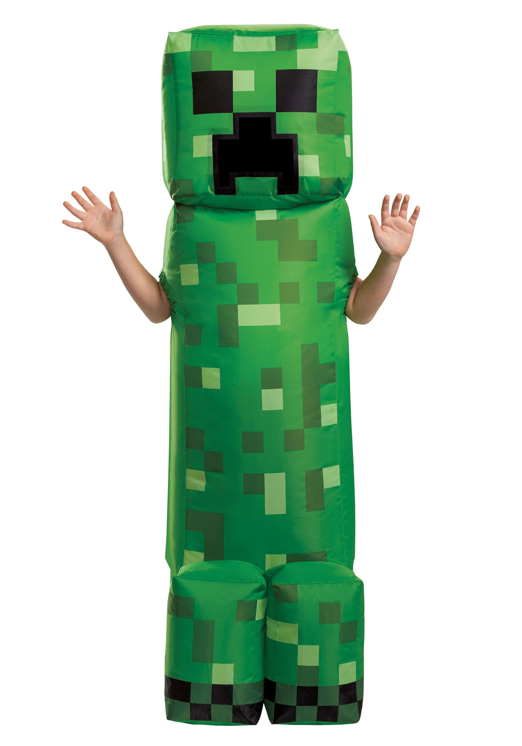 Disfraz inflable de la enredadera de Minecraft Kid Multicolor