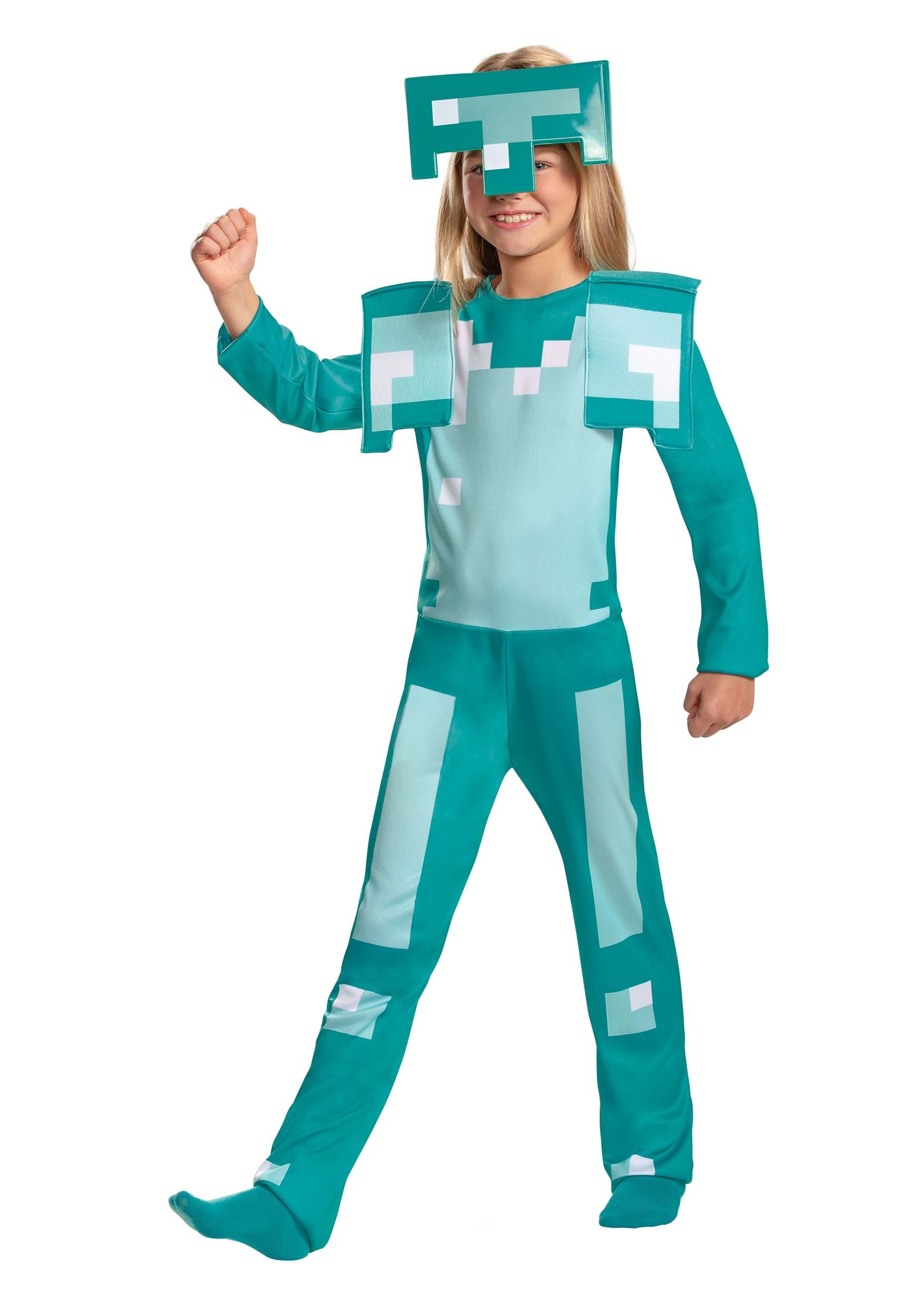 Photos - Fancy Dress Classic Disguise Child Minecraft  Armor Costume | Minecraft Costumes Green 