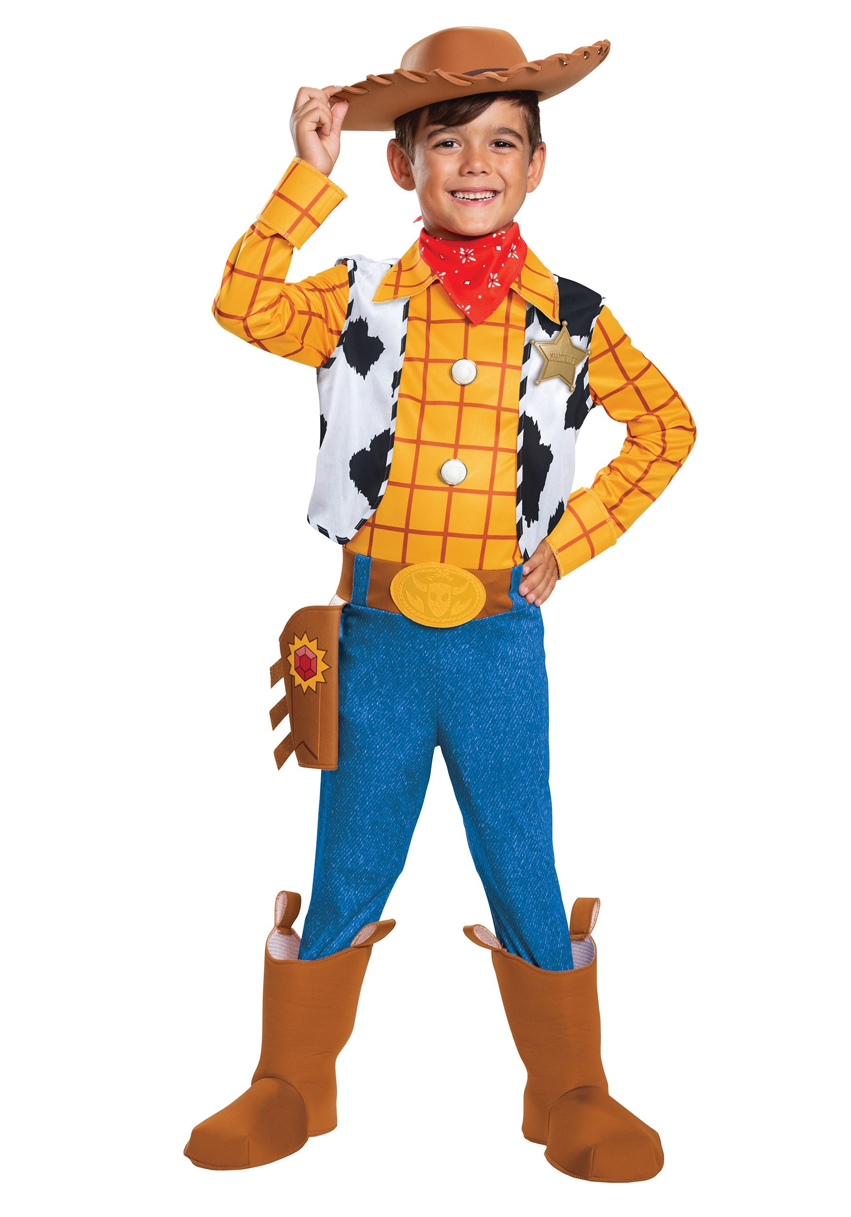 Boys Kids Childs Woody Toy Story Billy Cowboy Fancy Dress Costume Outfit Hat Gun