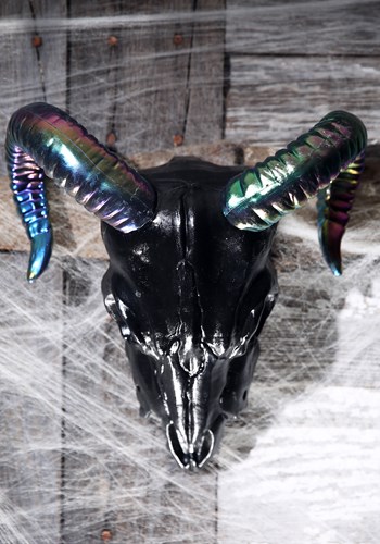 11" Oil Slick Black Ram Skull Update 1