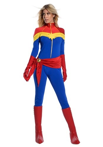 Women's Classic Captain Marvel Cosplay Costume