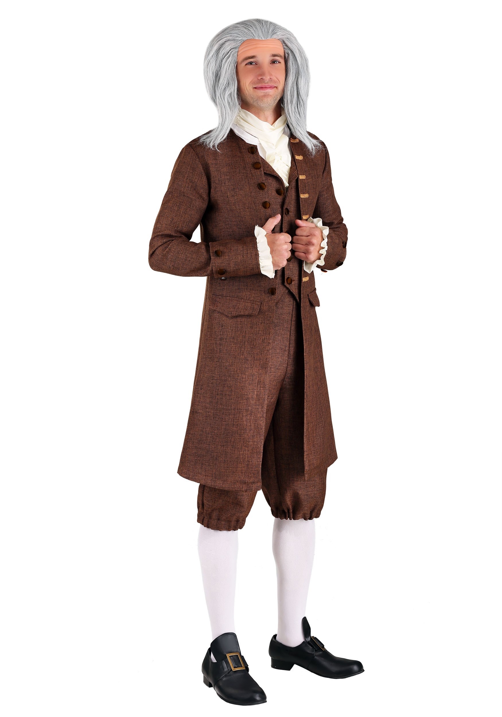 Photos - Fancy Dress Crosman FUN Costumes Colonial Benjamin Franklin Costume for Men | Historical Costu 