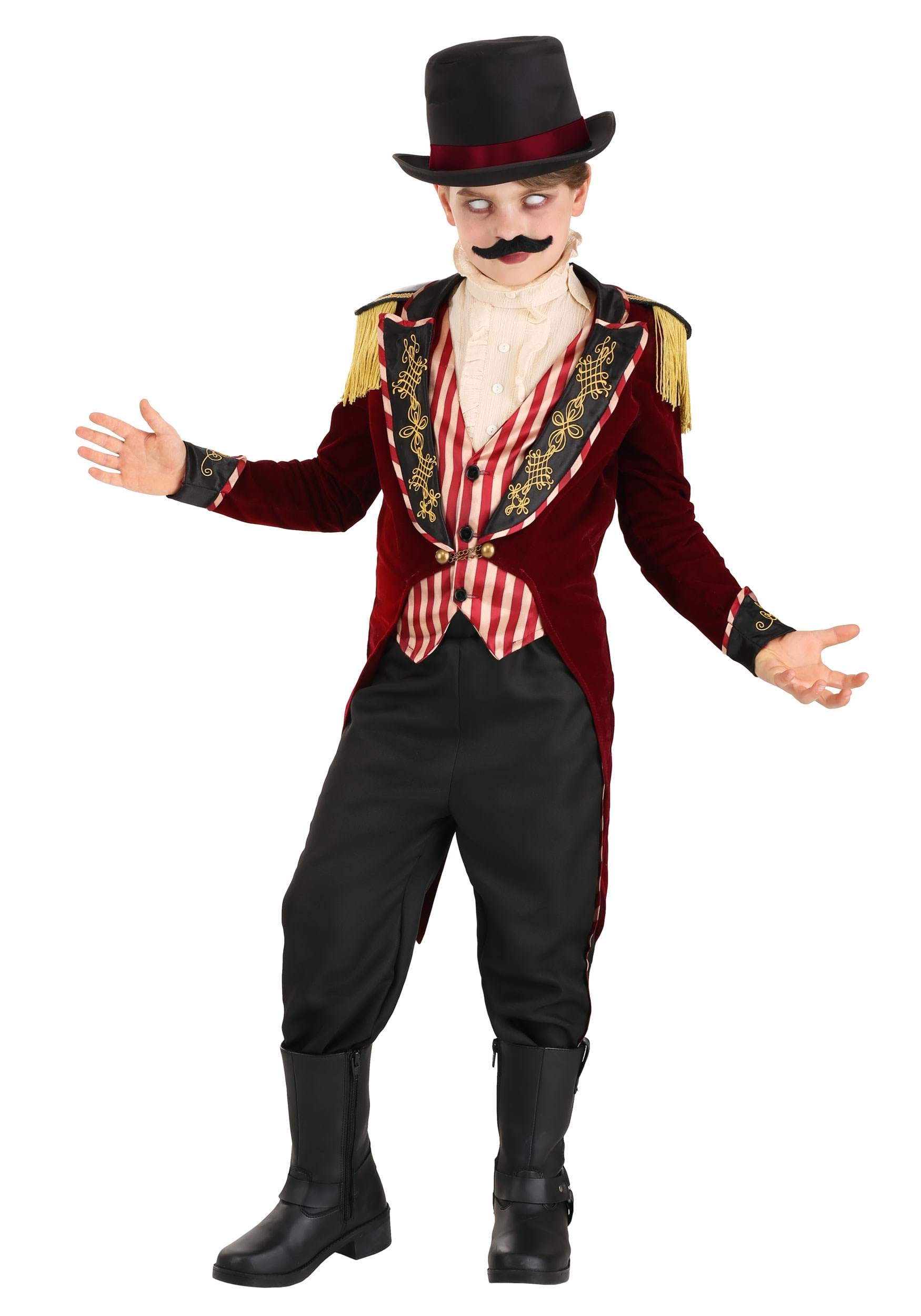 Photos - Fancy Dress FUN Costumes Scary Boy's Ringmaster Costume Black/Red/Brown
