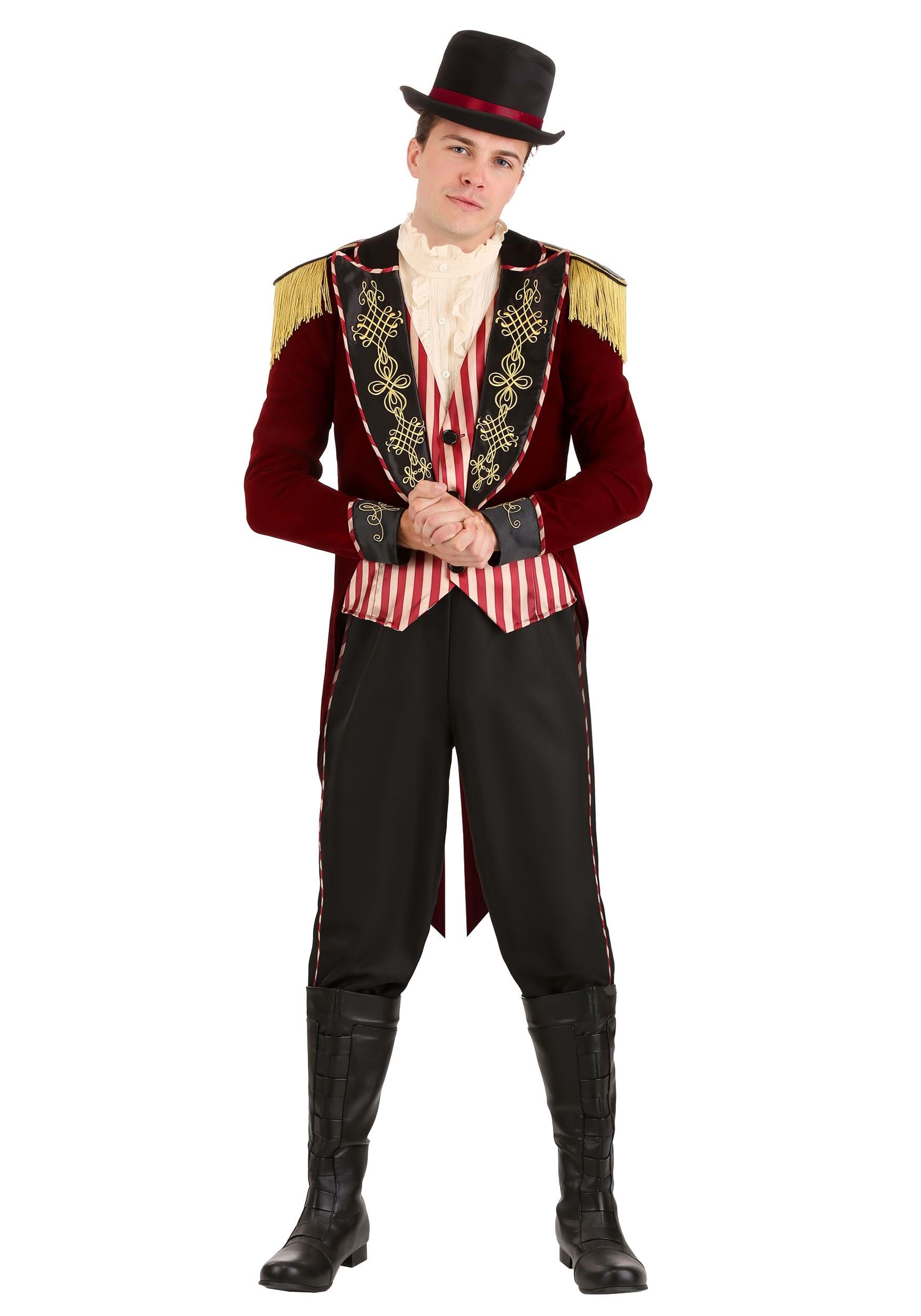 Photos - Fancy Dress FUN Costumes Men's Scary Ringmaster Costume Black/Red/Brown