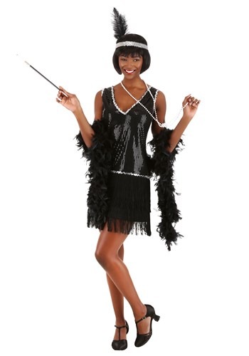 White flapper outlet costume