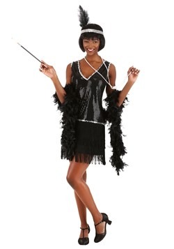 Flapper Girl Costume Adult Halloween Fancy Dress 
