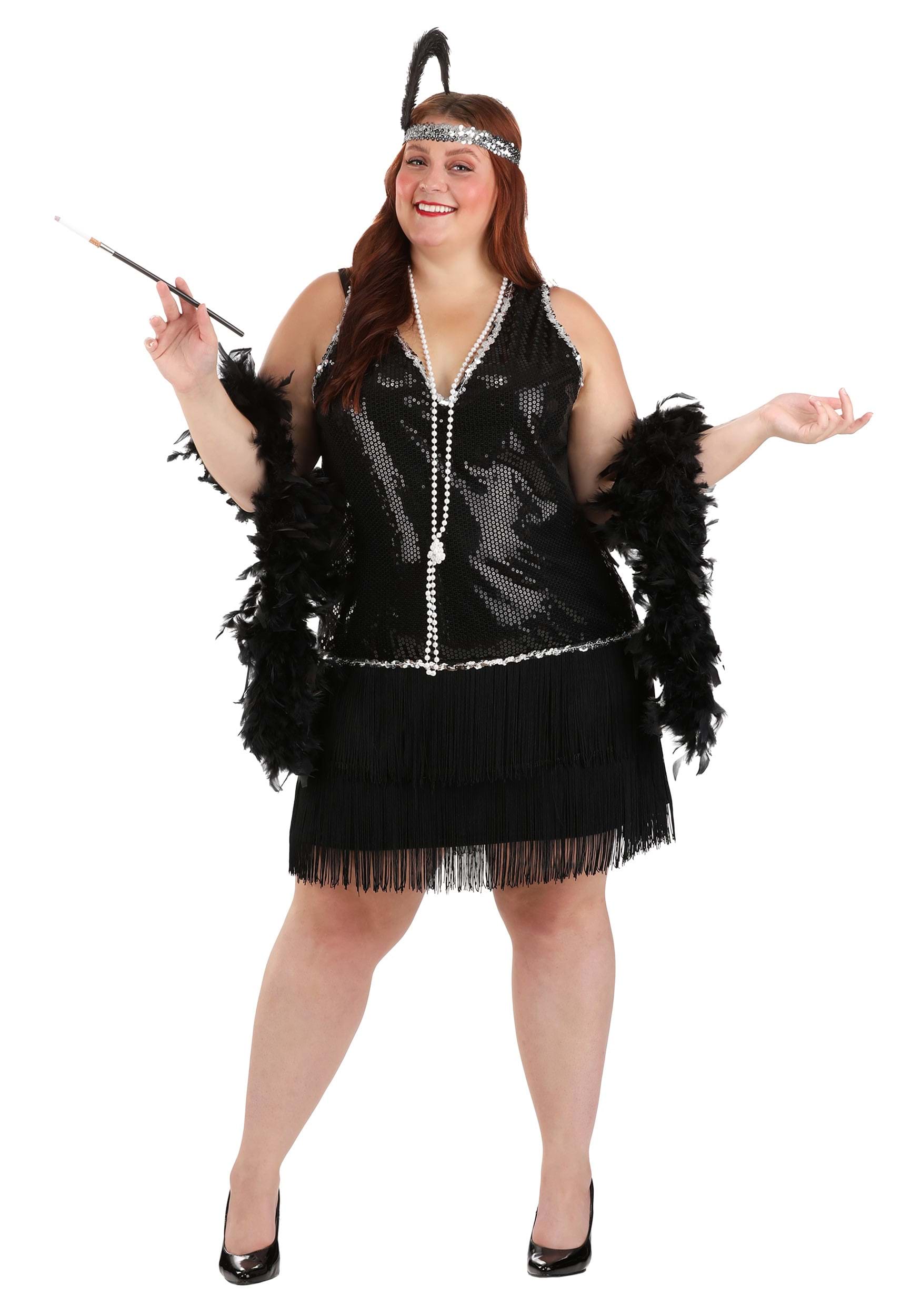Great Female Gangster Costumes in Plus Size • Gatsby Flapper Girl