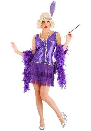 Amethyst Purple Flapper Women's Costume