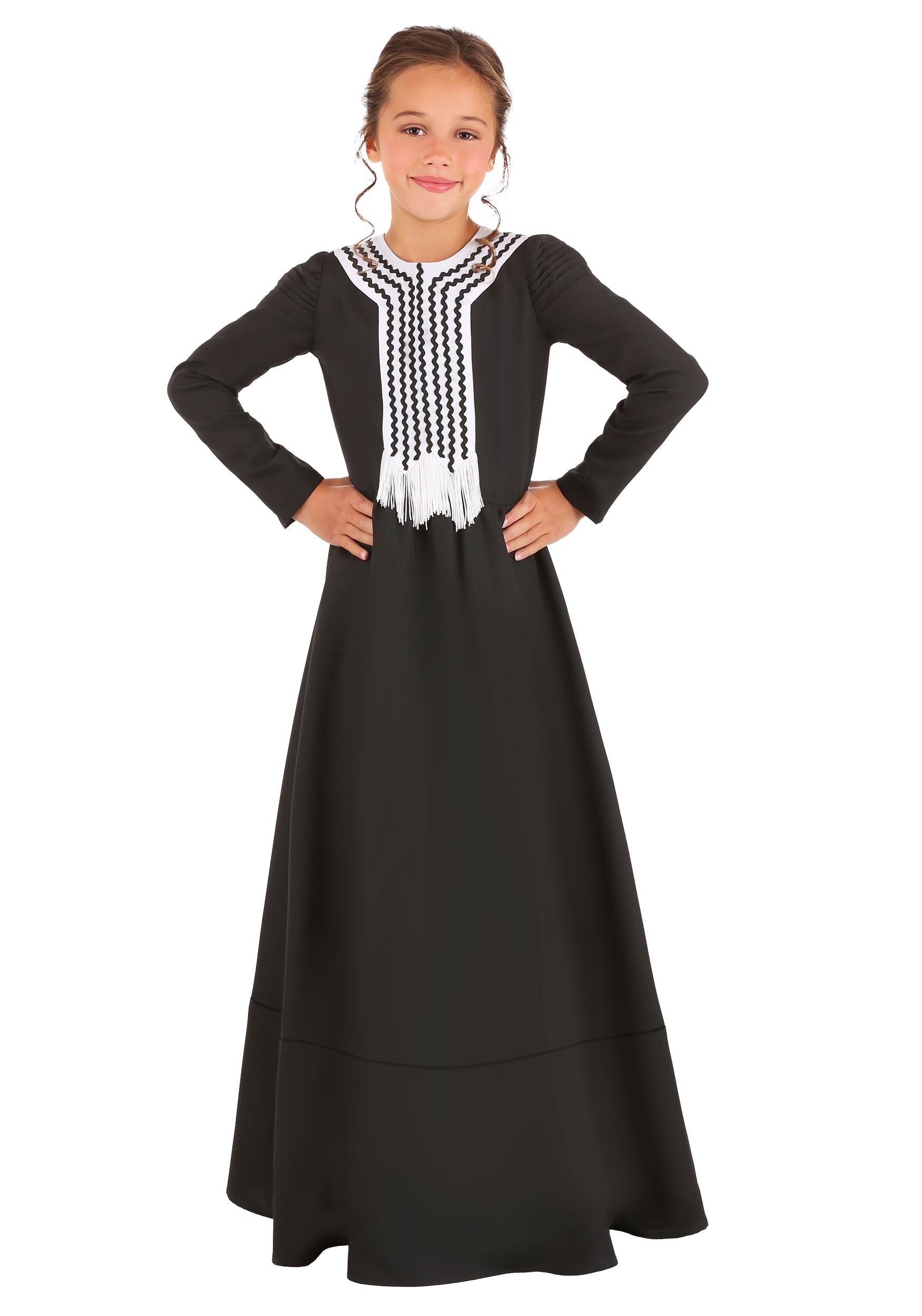 Photos - Fancy Dress FUN Costumes Marie Curie Costume for Girls Black/White