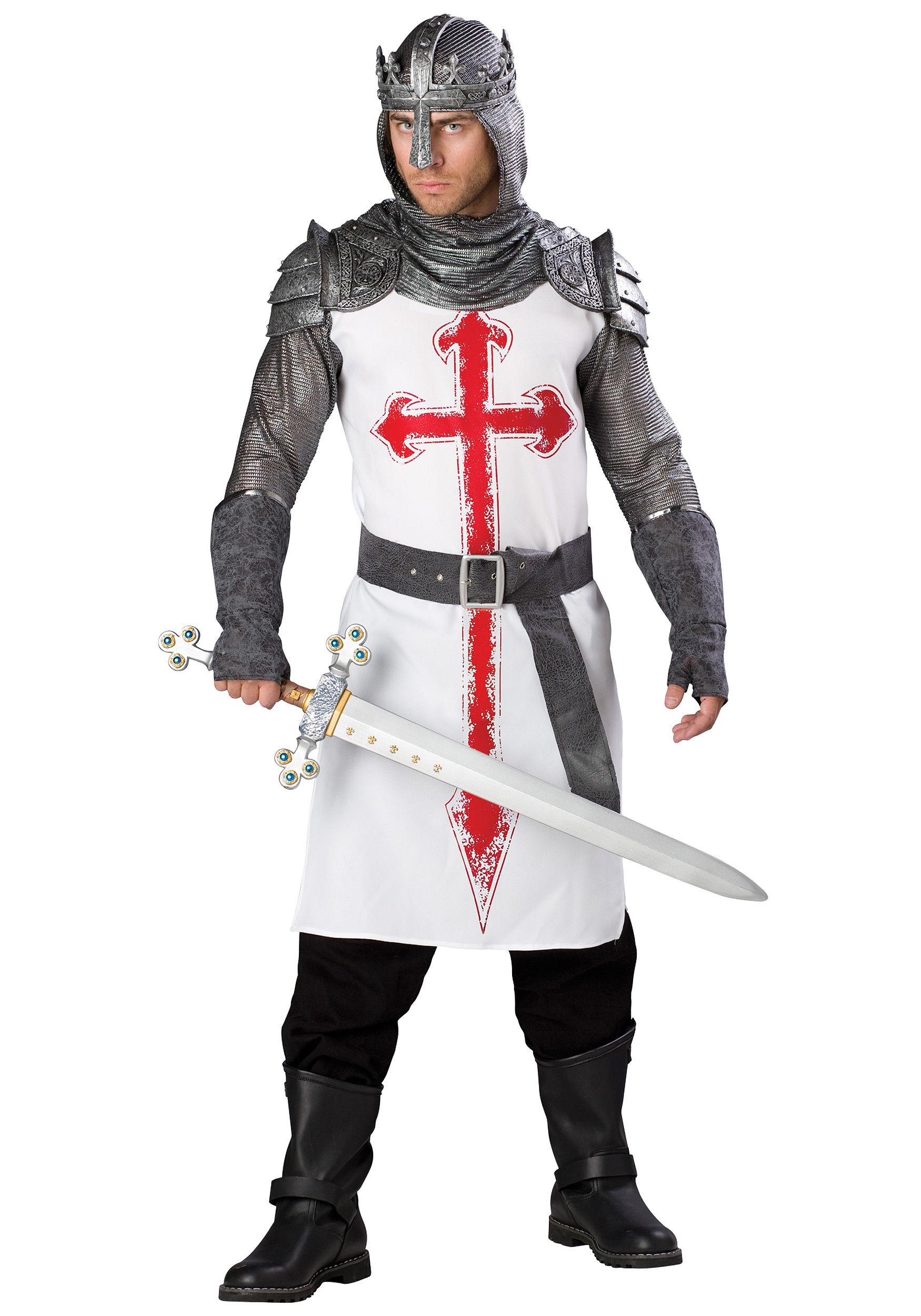 Deluxe Crusader Knight Costume | Medieval & Knight Costumes | Mega