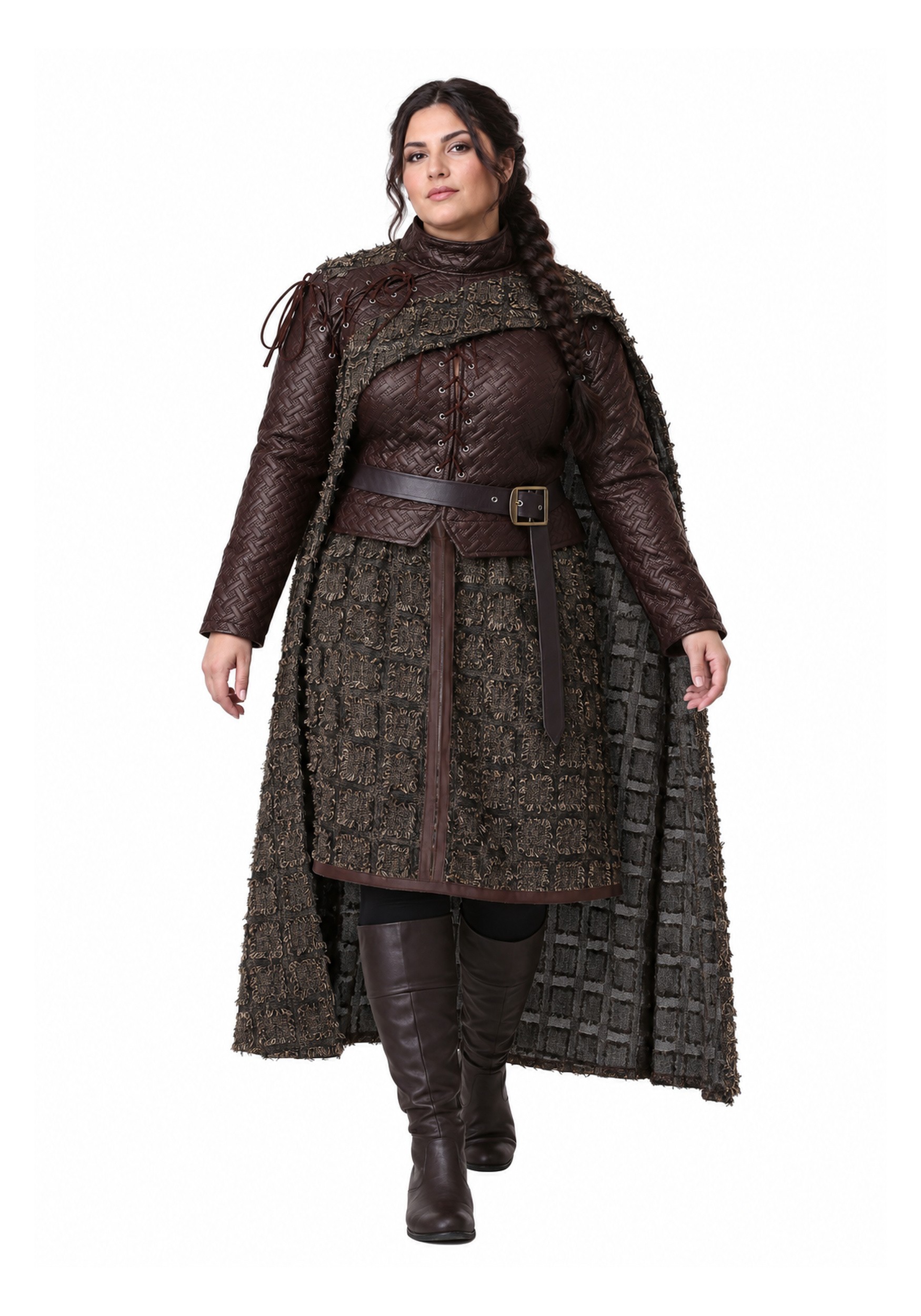 Plus Size Winter Warrior Costume for Women