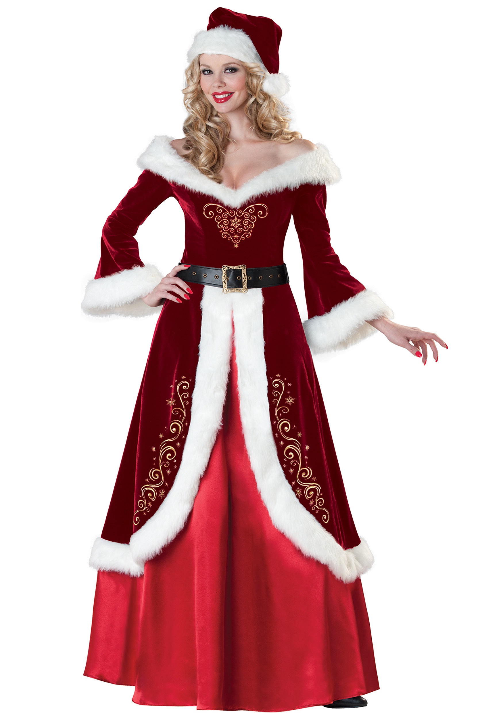 Details about   Womens Mrs Santa Claus Suit Clause Christmas Xmas Costume Gown Fancy Dress US