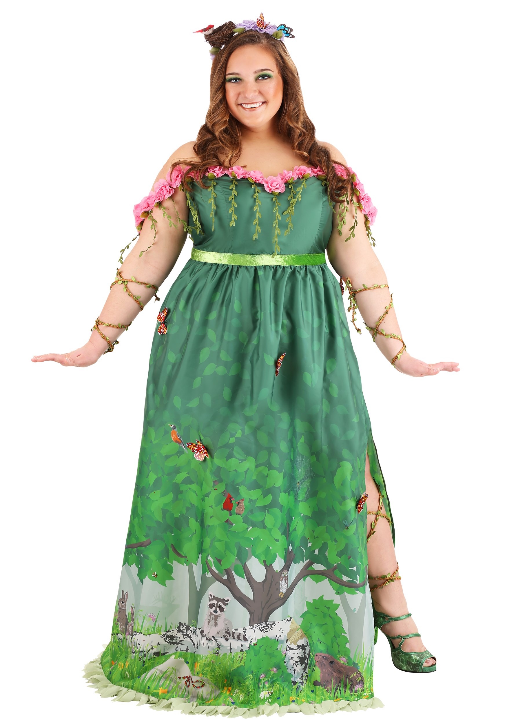 Plus Mother Nature Costume for Women
