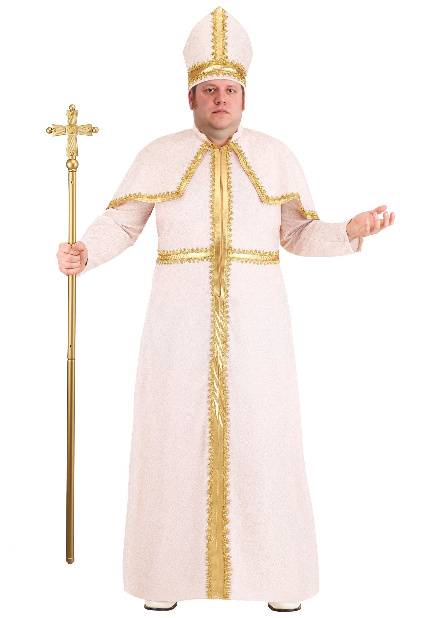 Akrobatik Omkostningsprocent præst Men's Plus Size Pious Pope Costume
