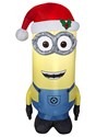 Dispicable Me Inflatable Kevin Minion in Santa Hat