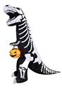 Inflatable Skeleton T-Rex with Pumpkin