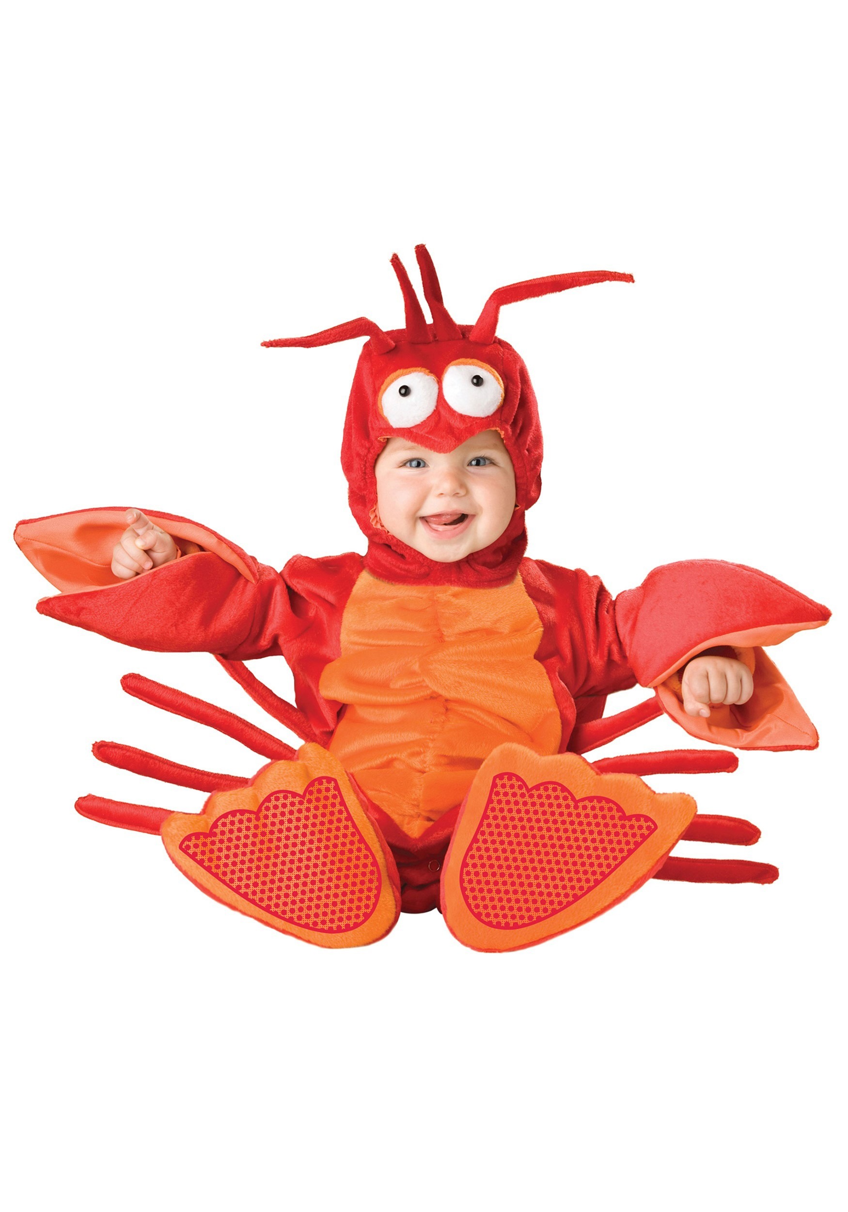 Photos - Fancy Dress Character In  Infant Lobster Costume Orange/Red 