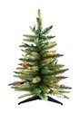 24 Inch Pre-lit Table Tree with Multi Color Lights