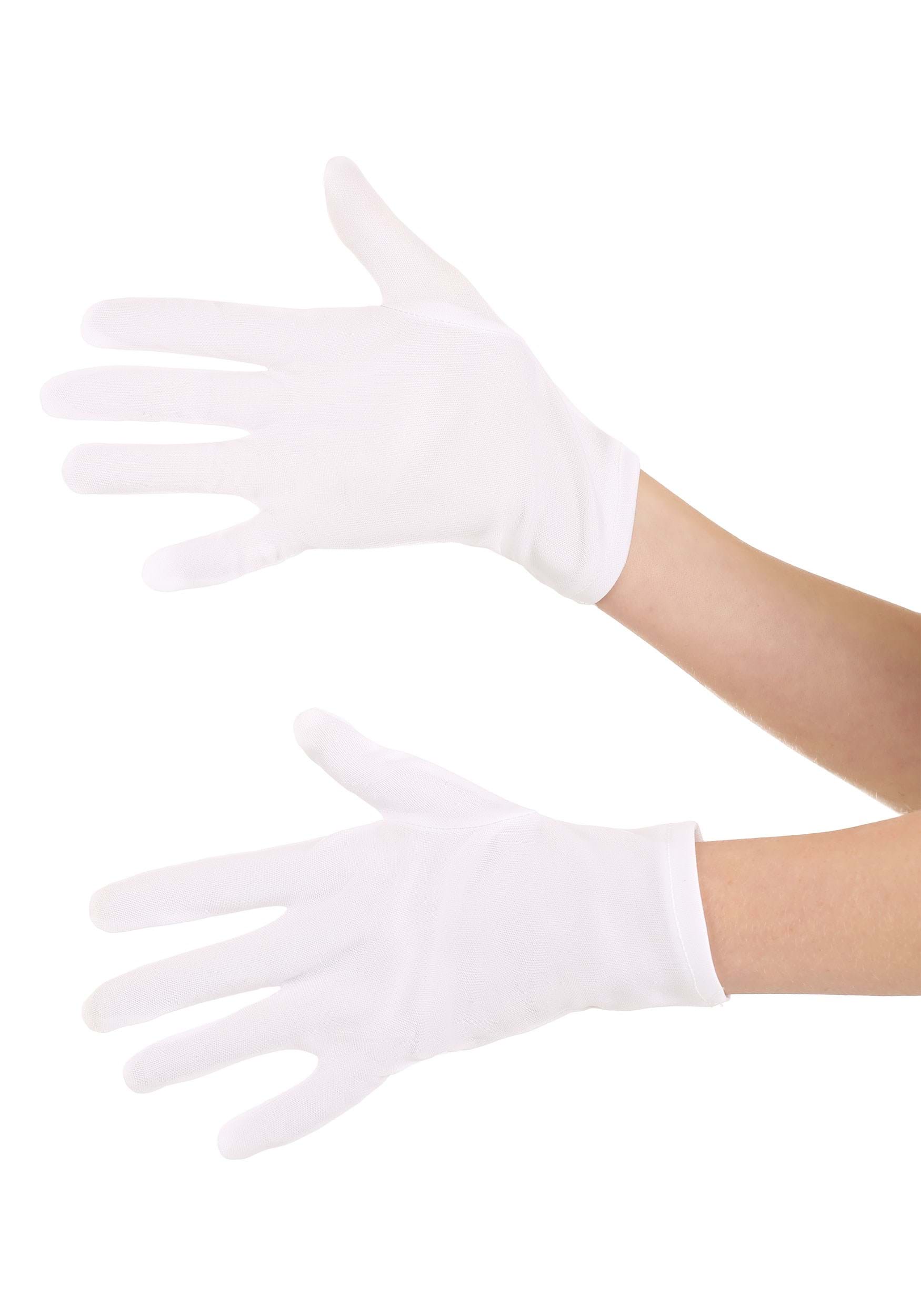 Guantes de vestuario blanco para adultos Multicolor