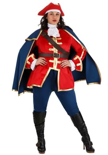 Plus Size Captain Pirate Women's Costume