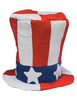 Velvet Uncle Sam Top Hat