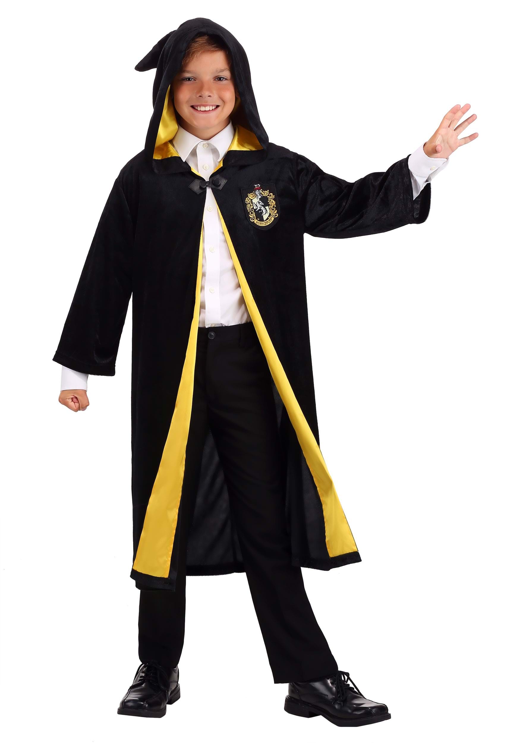 Kids Harry Potter Deluxe Hufflepuff Robe Costume