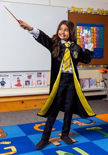Kids Harry Potter Deluxe Hufflepuff Robe Costume | Kid's Costumes