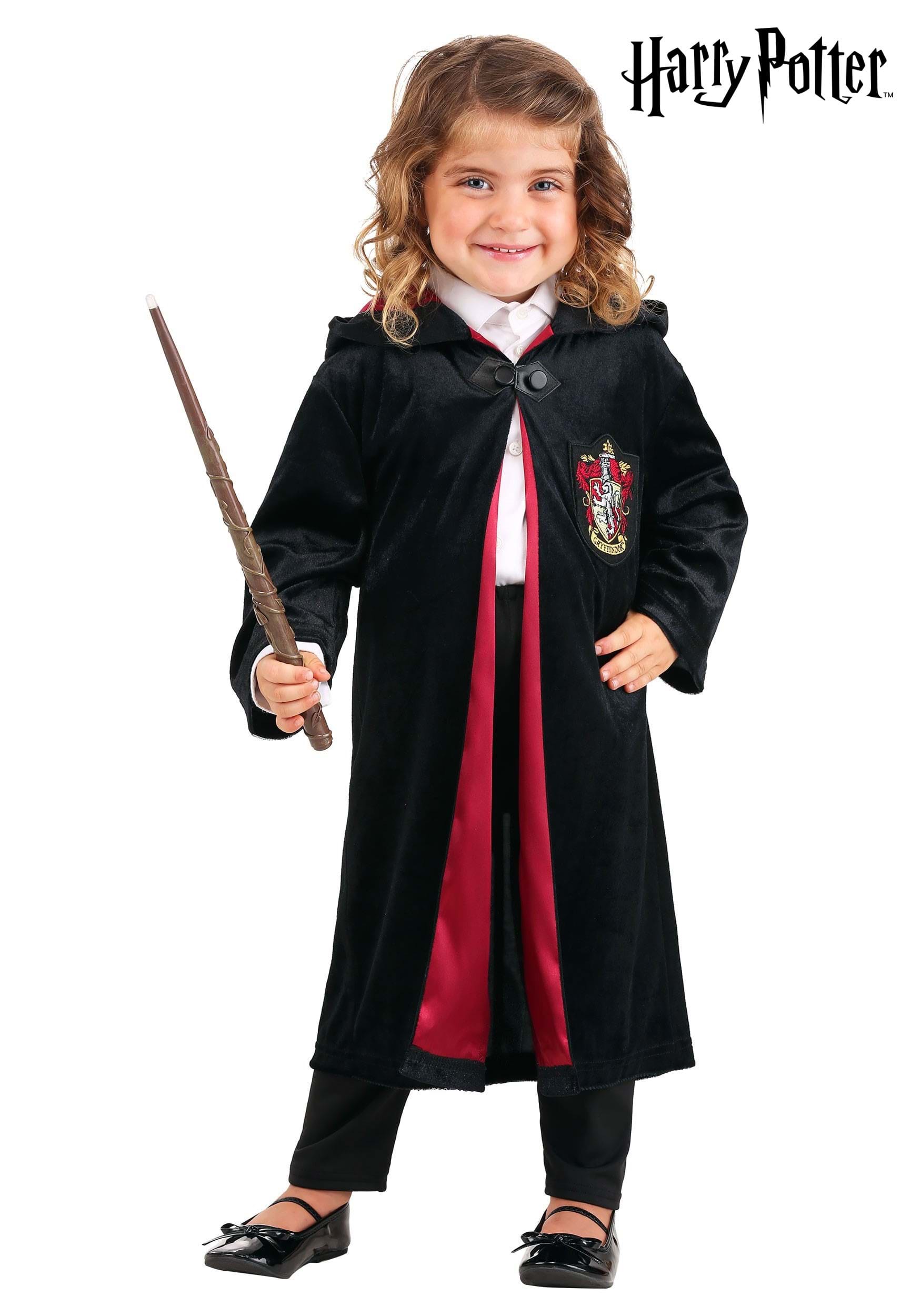 Harry Potter Gryffindor Robe Glasses and Wand Halloween Costume 