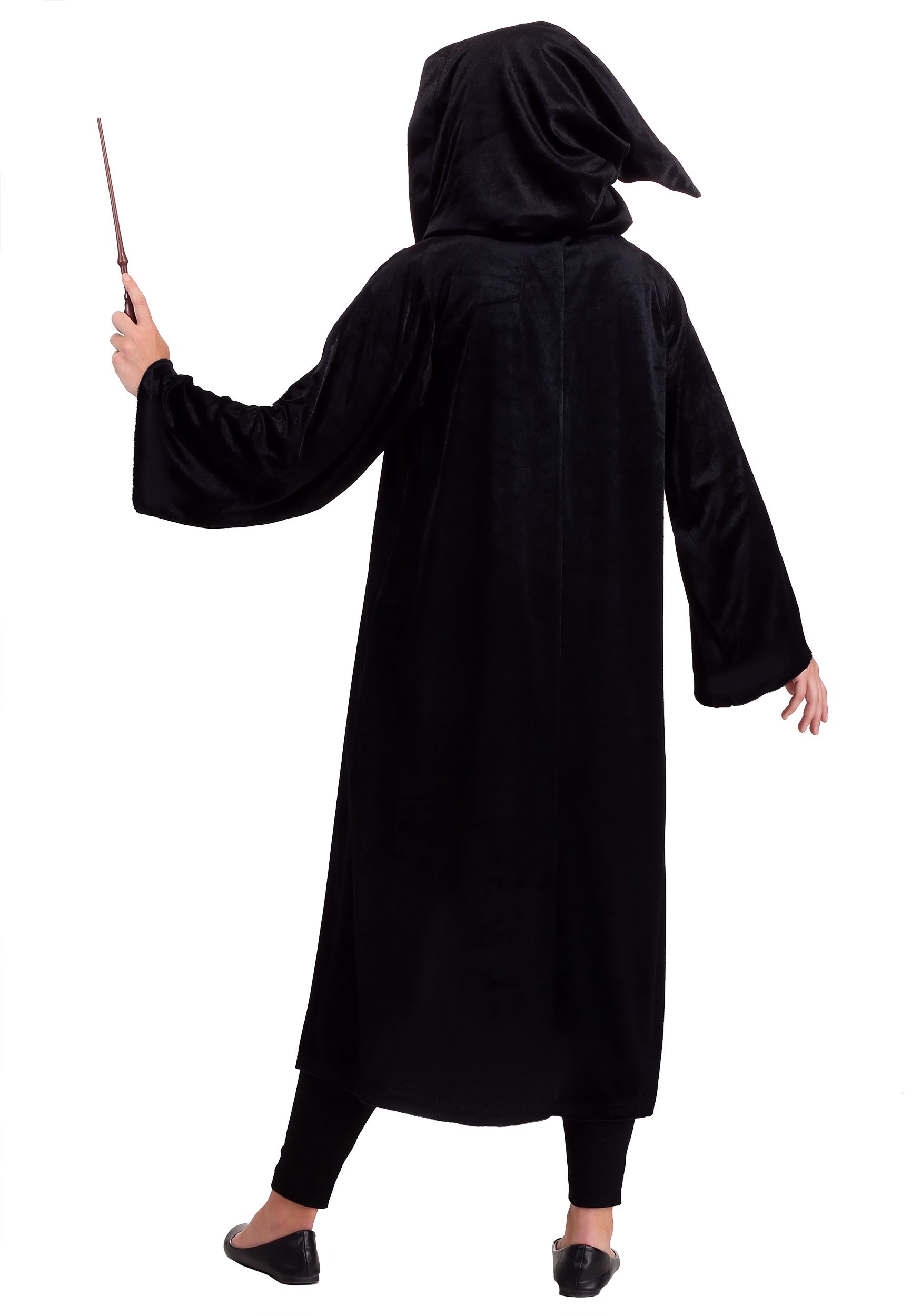 Harry Potter Hufflepuff Robe Halloween Costume Child Unisex L 10-12 Hooded  Black